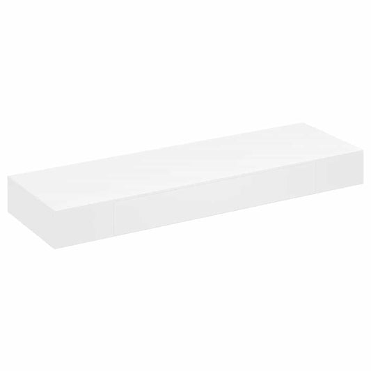 vidaXL Wall Shelf | White | MDF | 80 cm | Wall mounting | Wall Shelf