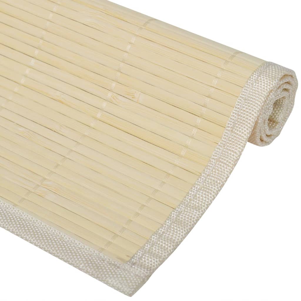 vidaXL 6 Bamboo Placemats 30 x 45 cm Natural