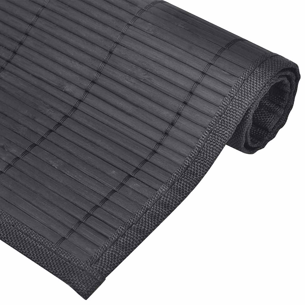 vidaXL 6 Bamboo Placemats 30 x 45 cm Black