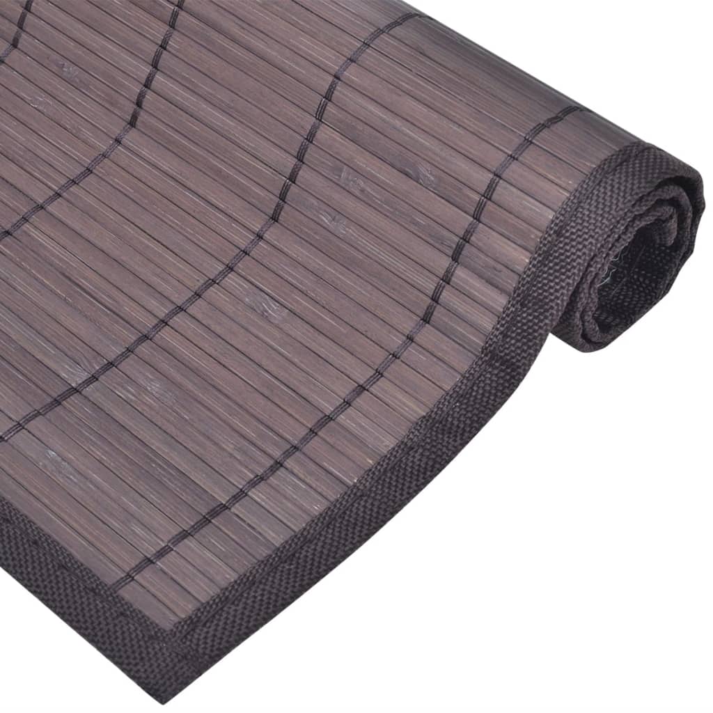 vidaXL 6 Bamboo Placemats 30 x 45 cm Dark Brown