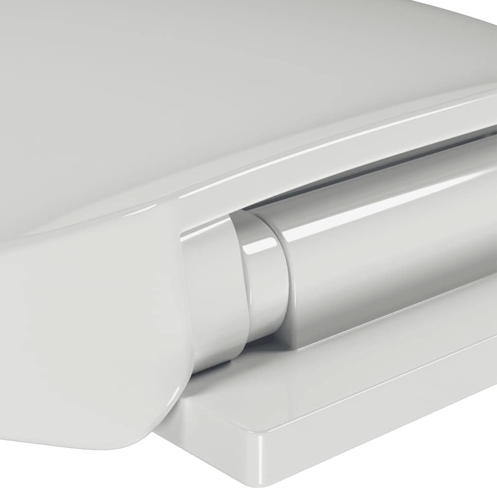 vidaXL Soft-close Toilet Seat White Oval