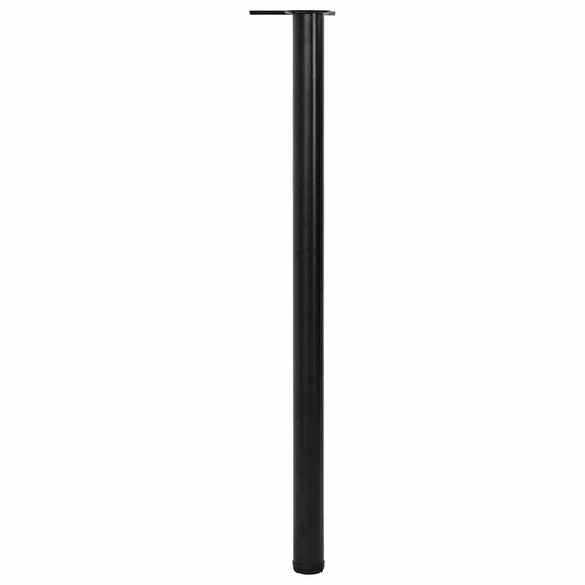 vidaXL Table Leg | Set of 4 | Black | Iron