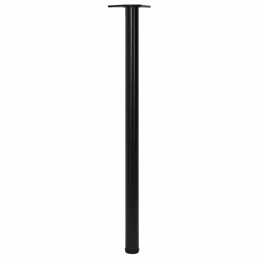 vidaXL Table Leg | Set of 4 | Black | Iron | Extra Tall | Adjustable Feet