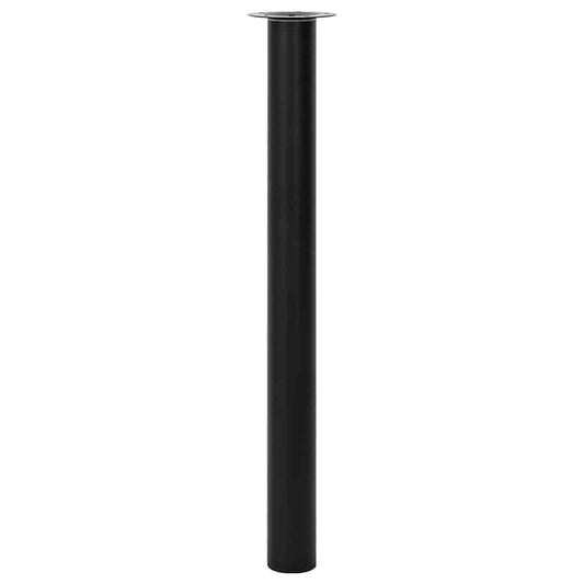 242153 2 Telescopic Table Legs Black 710 mm-1100 mm