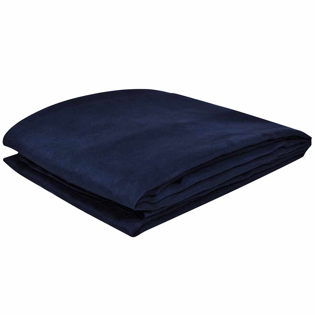 vidaXL Micro-suede Couch Slipcover Navy Blue 140 x 210 cm