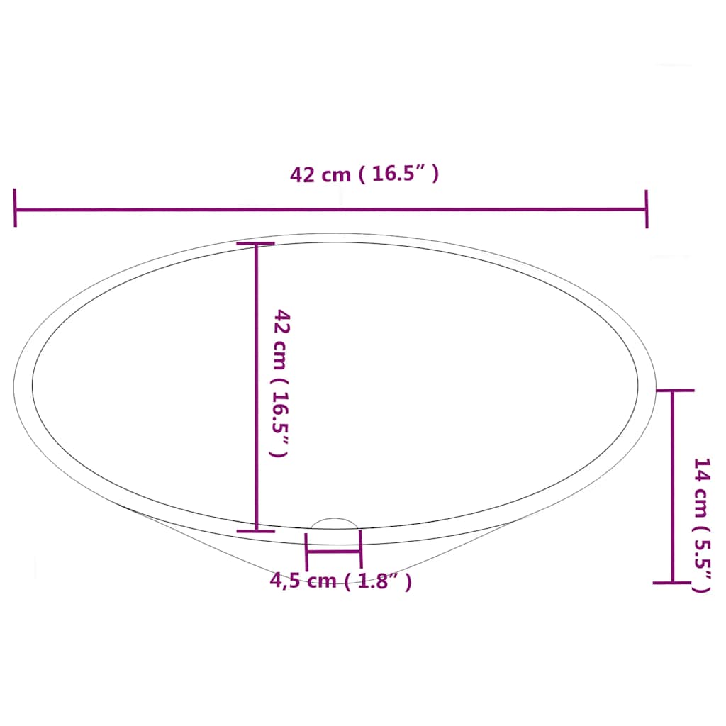 vidaXL Art Basin 2 pcs Ceramic Round (not for individual sales / blocked all in blockcades)