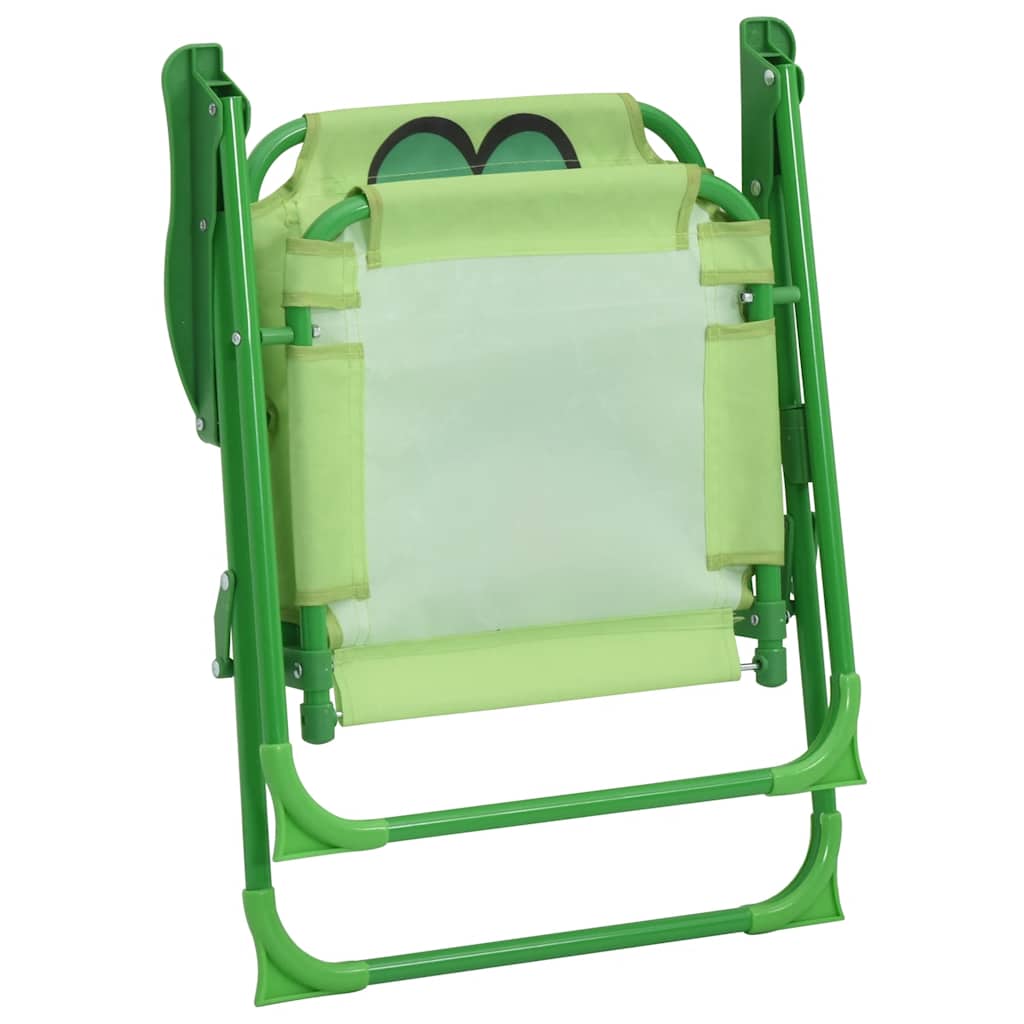vidaXL Patio Furniture | Green | Steel, Polyester | Small | Foldable