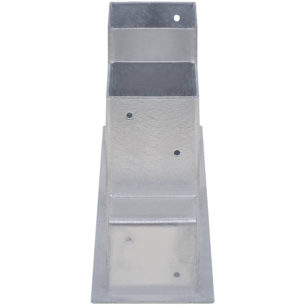 vidaXL Firewood Stacking Aids 4 pcs Steel Silver