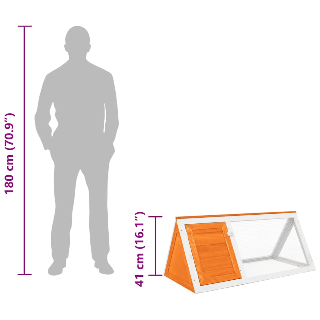 vidaXL Animal Rabbit Cage Wood