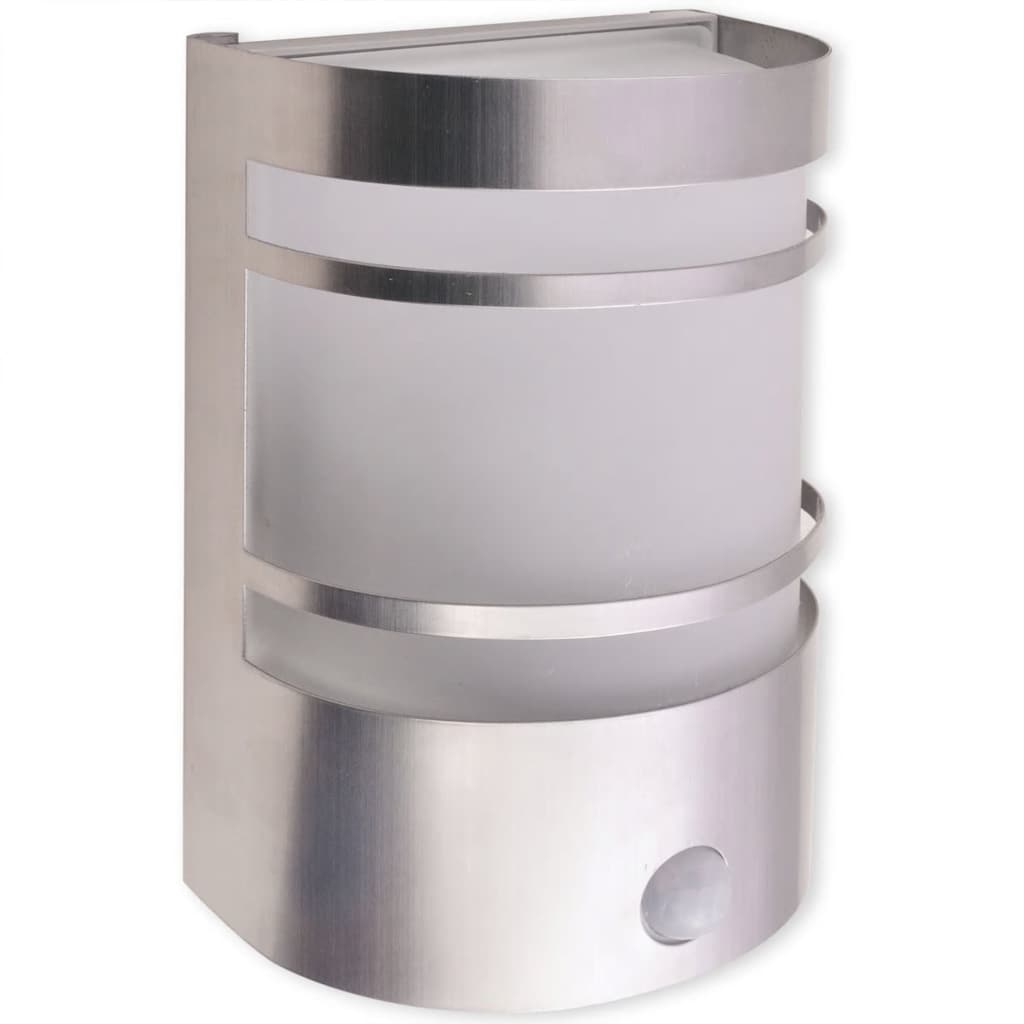 42219 vidaXL Outdoor Wall Light with Sensor Stainless Steel