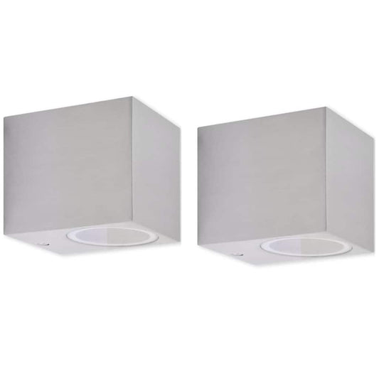 42224 vidaXL Cube Outdoor Wall Lights 2 pcs