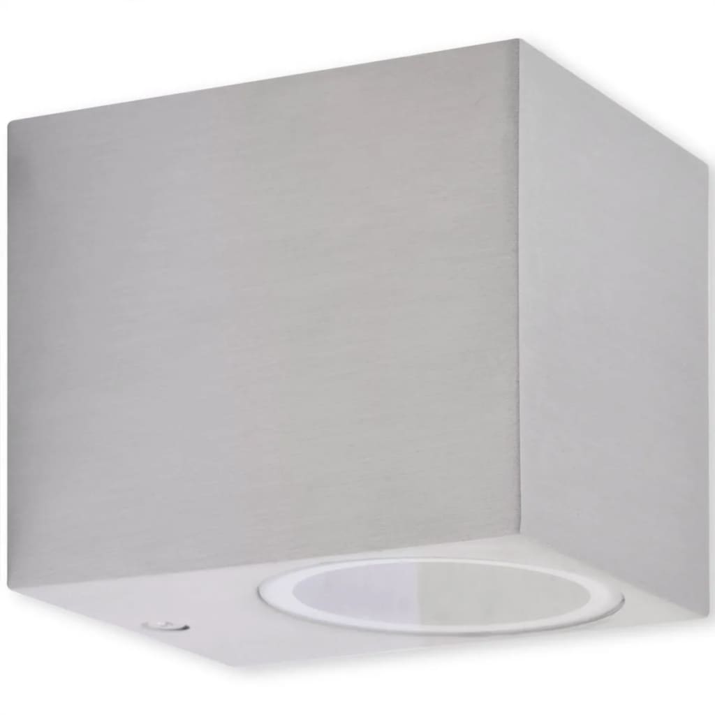 vidaXL Outdoor Wall Light | Set of 2 | Stainless Steel | Die-cast aluminium