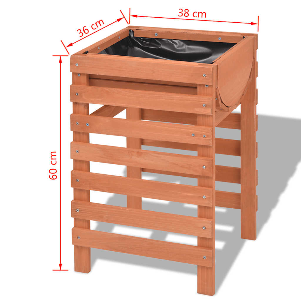 42348 vidaXL Planter 38x36x60 cm Wood