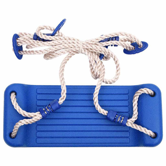 vidaXL Swing Seats with Ropes 2 pcs Blue 38x16 cm PE
