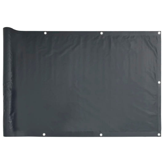 vidaXL Balcony Screen Oxford Fabric 90x400 cm Anthracite