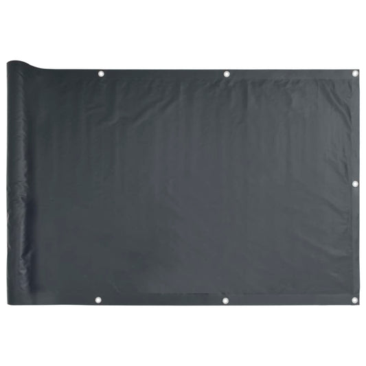vidaXL Balcony Screen Oxford Fabric 90x600 cm Anthracite