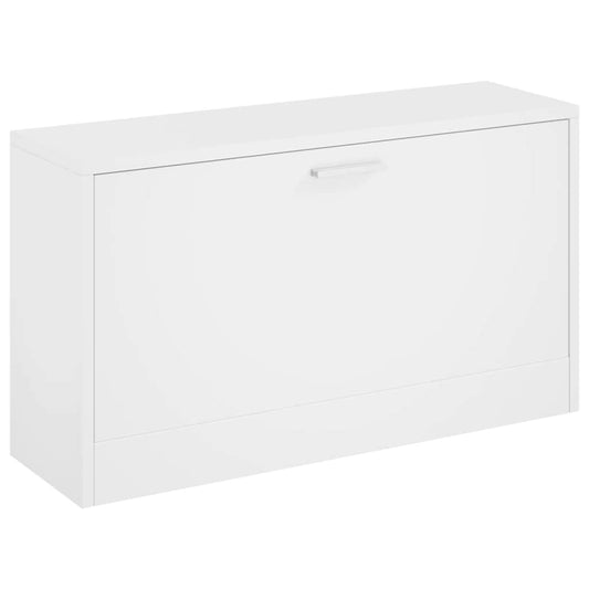 243050 vidaXL Shoe Storage Bench White 80x24x45 cm