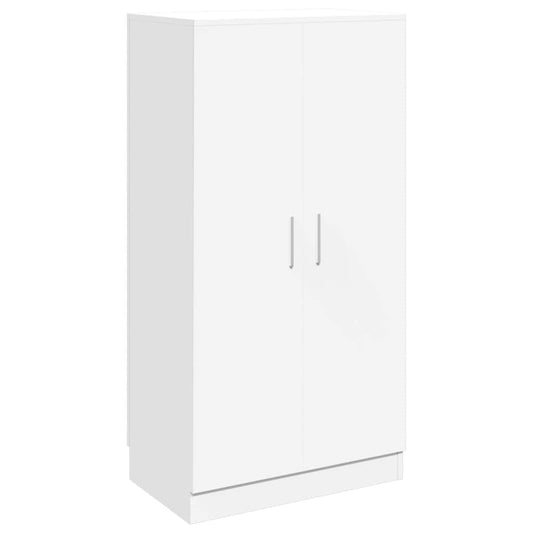243062 vidaXL Shoe Cabinet 7 Shelves White