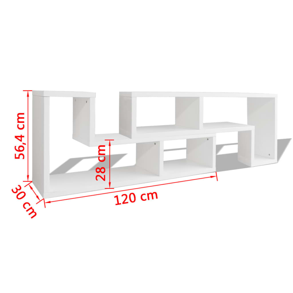 vidaXL TV Stand | White | MDF and Engineered Wood | Modular | TV Stand
