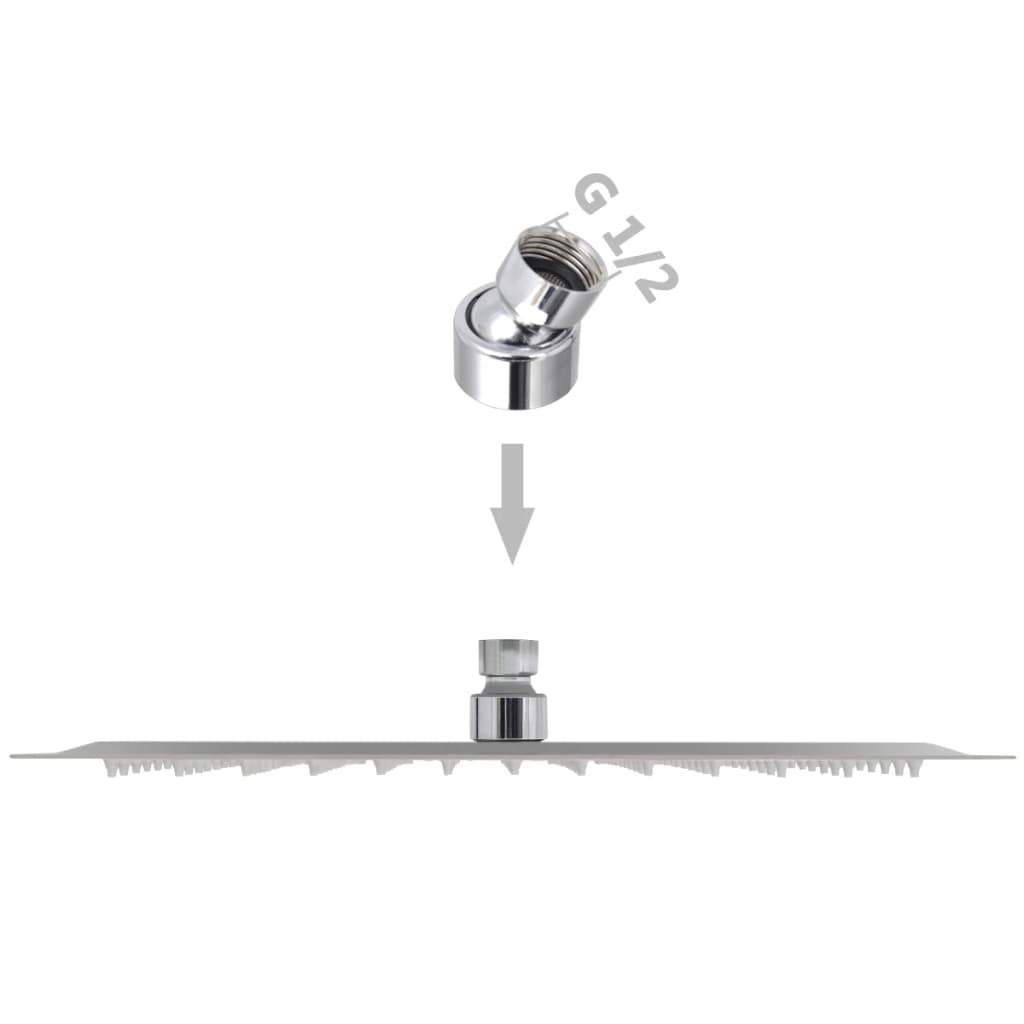 vidaXL Rain Shower Head Stainless Steel 30x30 cm Square