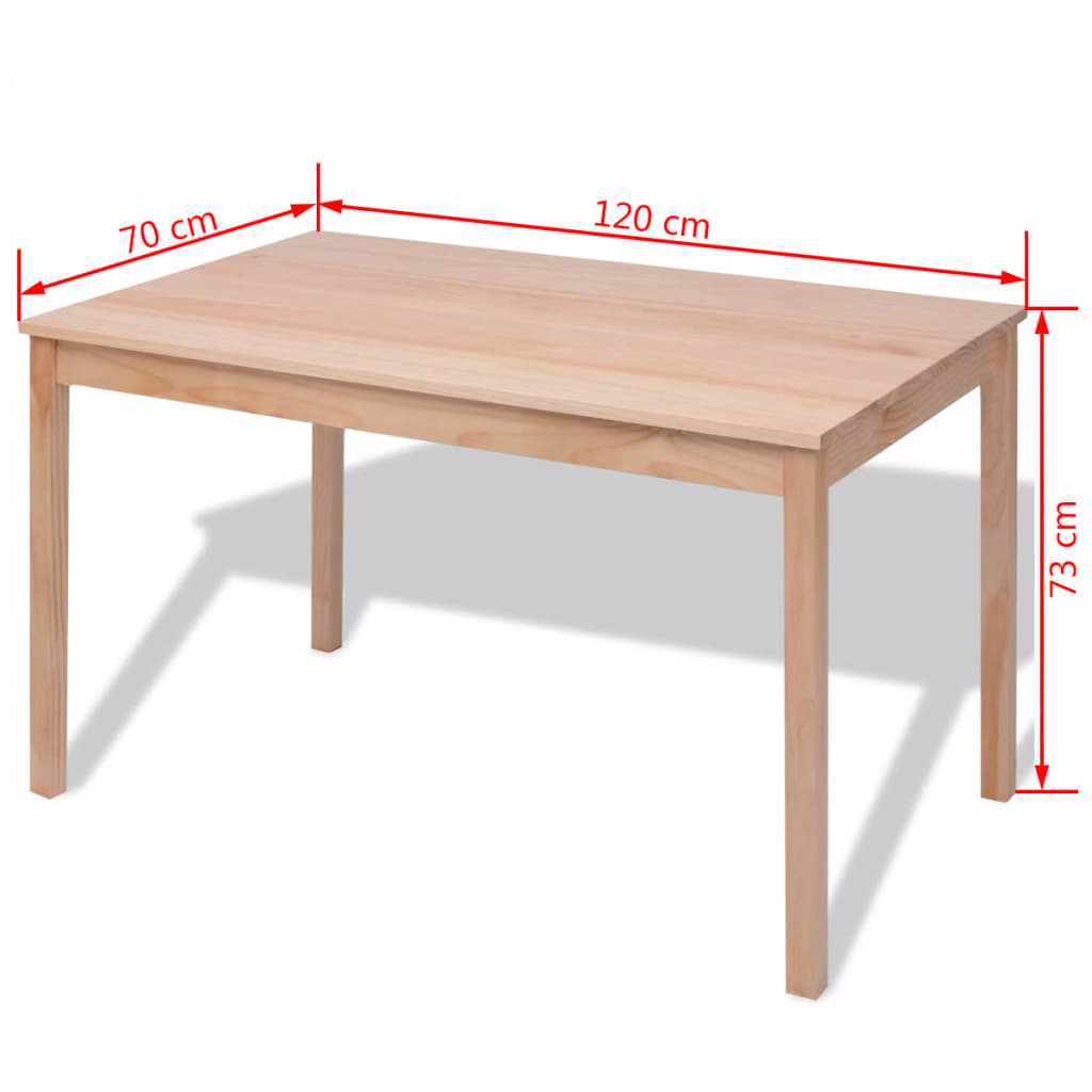 vidaXL Seven Piece Dining Set Pinewood