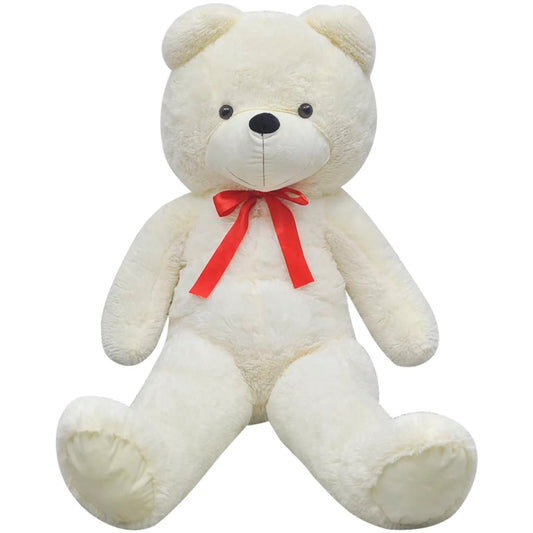 80146 vidaXL Teddy Bear Cuddly Toy Plush White 170 cm