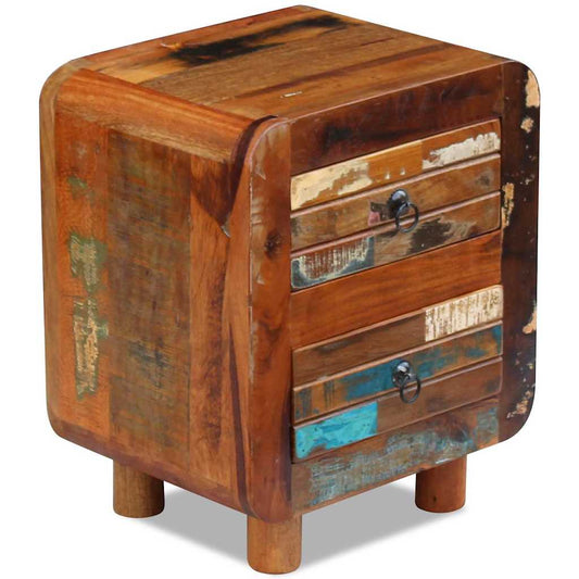 243323 vidaXL Night Cabinet Solid Reclaimed Wood 43x33x51 cm