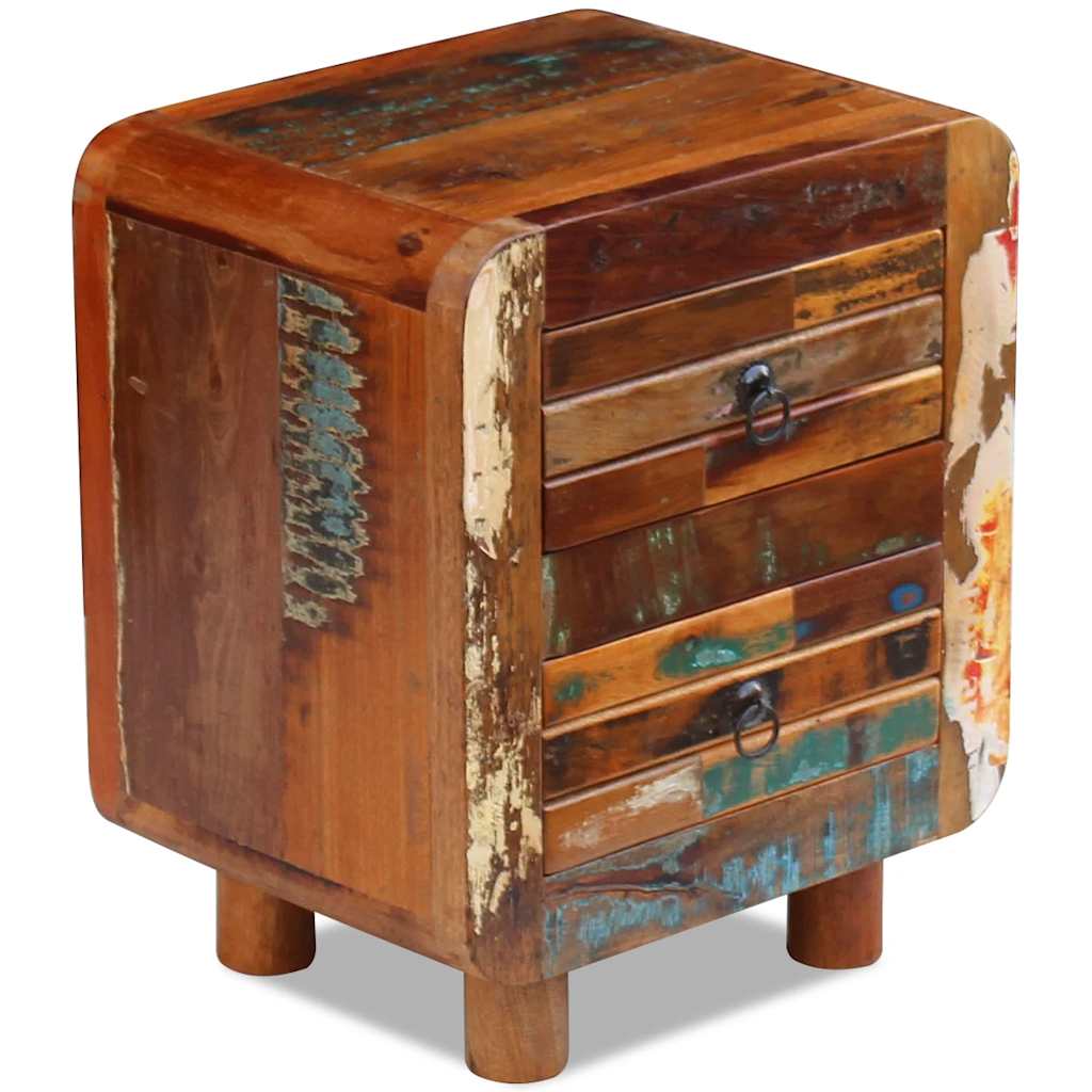 243323 vidaXL Night Cabinet Solid Reclaimed Wood 43x33x51 cm