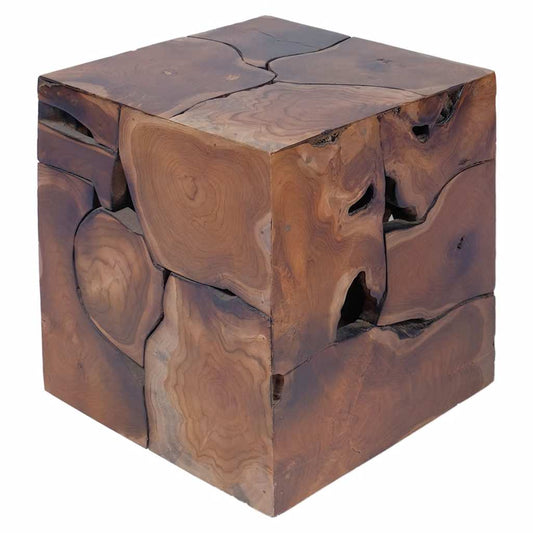 243472 vidaXL Stool Brown 40x40x45 cm Solid Teak Wood
