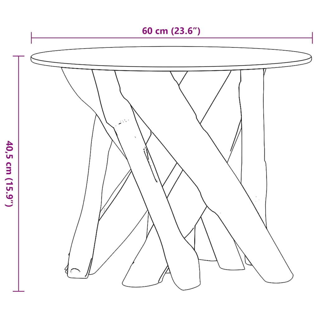 vidaXL Coffee Table | Brown with a clear glass top