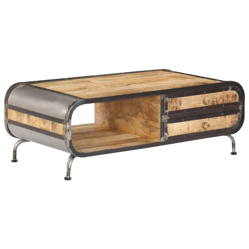 vidaXL Coffee Table | Multicolour (Variations of wood and iron)