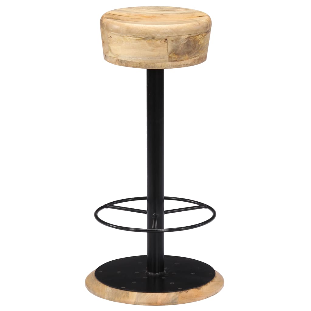vidaXL Bar Stools 2 pcs Solid Mango Wood