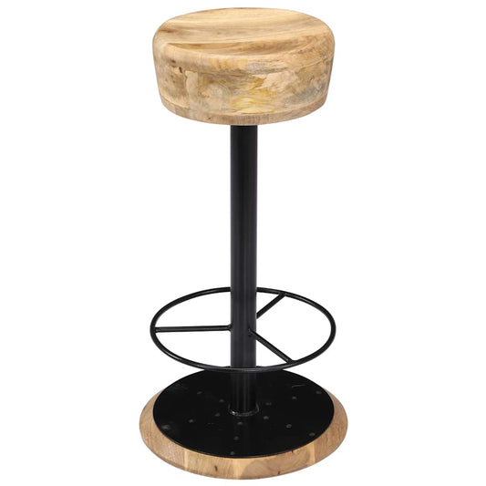 vidaXL Bar Stools 2 pcs Solid Mango Wood