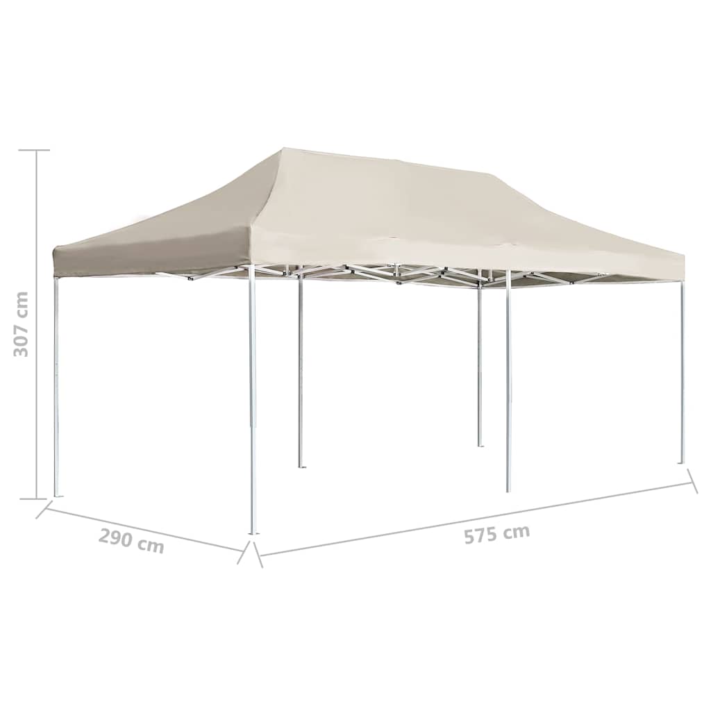 vidaXL Party Tent | Cream | Aluminium alloy frame | 6x3m | Foldable | Party Tent