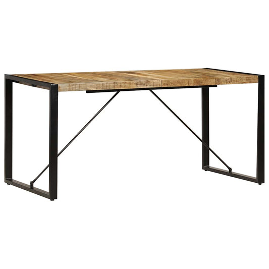 vidaXL Dining Table 160x80x75 cm Solid Mango Wood