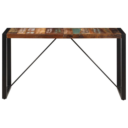 247421 vidaXL Dining Table 140x70x75 cm Solid Reclaimed Wood