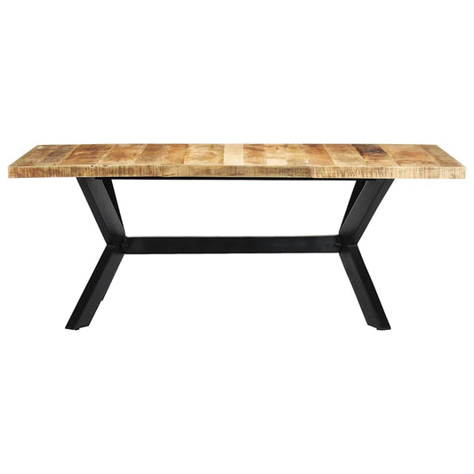 247427 vidaXL Dining Table 200x100x75 cm Solid Mango Wood