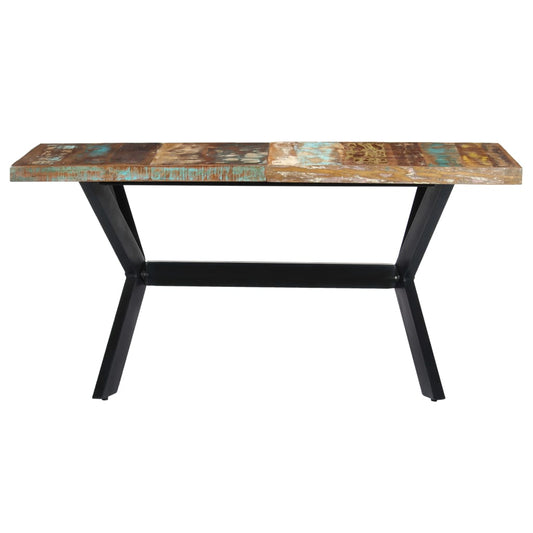 247439 vidaXL Dining Table 140x70x75 cm Solid Reclaimed Wood