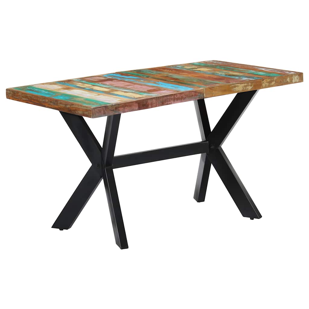 247439 vidaXL Dining Table 140x70x75 cm Solid Reclaimed Wood