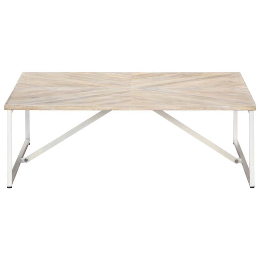 247698 vidaXL Coffee Table 110x110x36 cm Solid Mango Wood