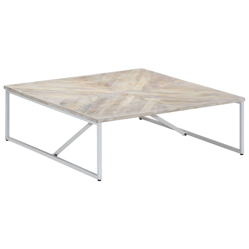 vidaXL Coffee Table 110x110x36 cm Solid Mango Wood