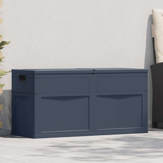 vidaXL Storage Box | Black | Plastic (with wood texture) | 320 L | Storage Box