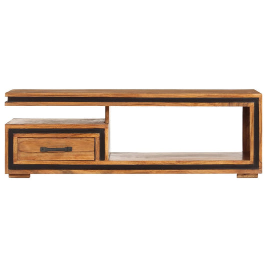 vidaXL Coffee Table | Honey touch | Solid Acacia wood | 100x45x33 cm