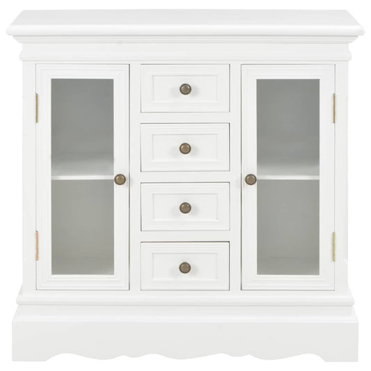 280027 vidaXL Sideboard White 70x28x70 cm Solid Pine Wood