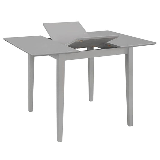 247627 vidaXL Extendable Dining Table Grey (80-120)x80x74 cm MDF
