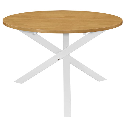 247631 vidaXL Dining Table White 120x75 cm MDF