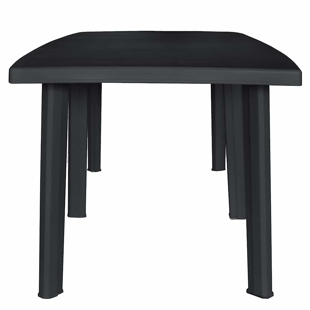 vidaXL 9 Piece Outdoor Dining Set Plastic Anthracite