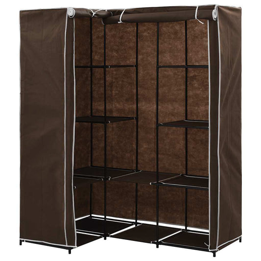vidaXL Wardrobe | Brown | Iron tube | 130 x 87 x 169 cm | Wardrobe | Rectangular
