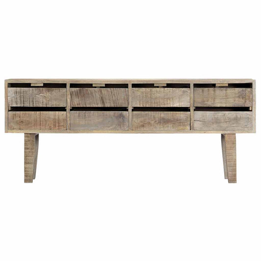 247914 vidaXL Sideboard 140x30x60 cm Solid Mango Wood