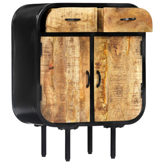 vidaXL Sideboard 60x30x75 cm Solid Mango Wood and Iron